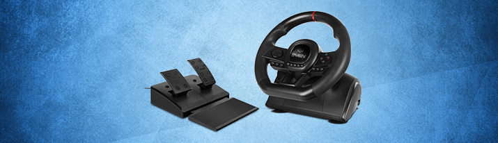 SVEN GC-W650 gaming wheel — real drive from virtual racing