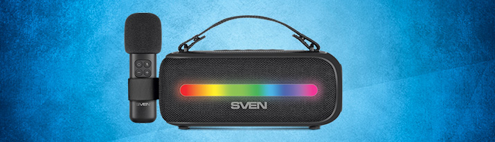 SVEN PS-255 wireless acoustic system — portable karaoke party
