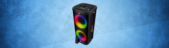 SVEN PS-950 portable audio system — sound and light in the center of the party SVEN PS-950 portable audio system — sound and light in the center of the party